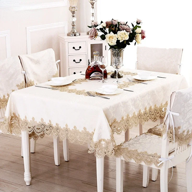 Home Textiles List - Скатерть для круглого стола, кремовая крышка