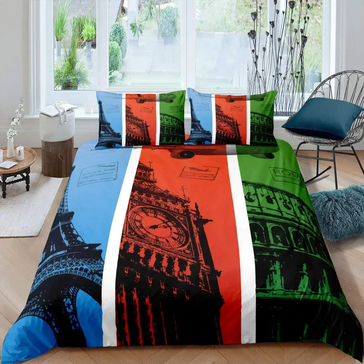 Home Textiles London - Лондонская телефонная будка, удобный пододеяльник, наволочка,